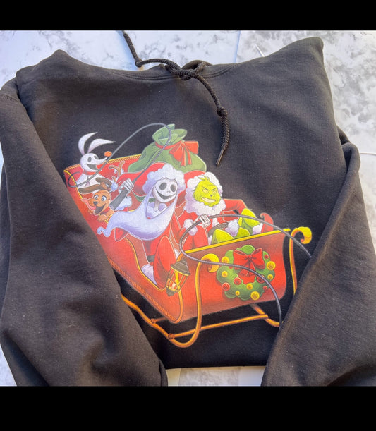 Jack & Grinch Santa Hoodie