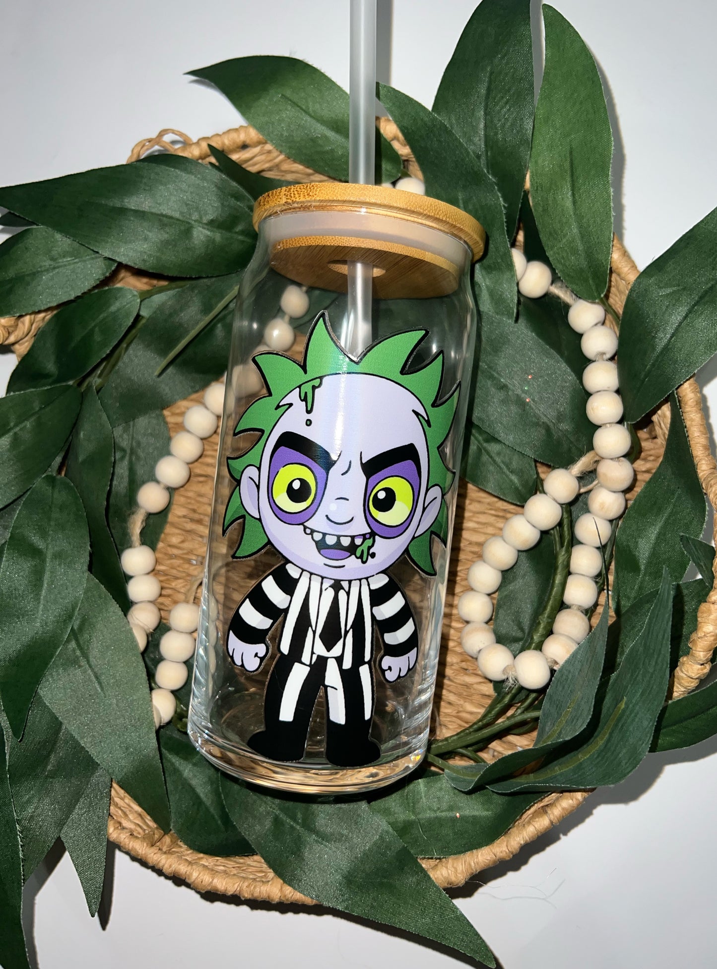 20oz Beetle Juice Glass Can