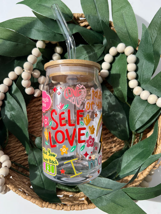 Self Love Glass Can