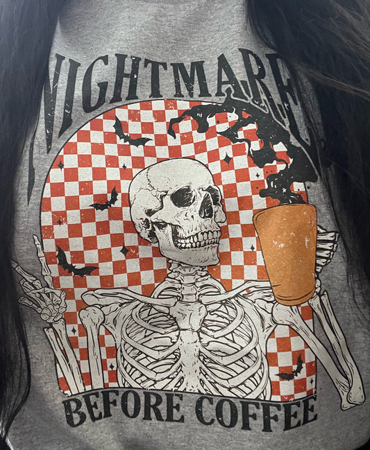 Nightmare Before Coffee T-shirt