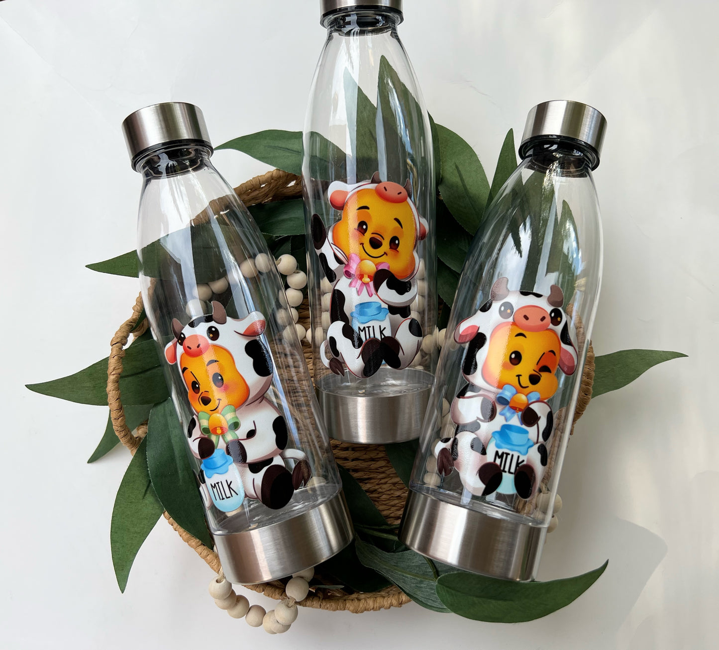 Pooh-Cow Costume Water Bottle