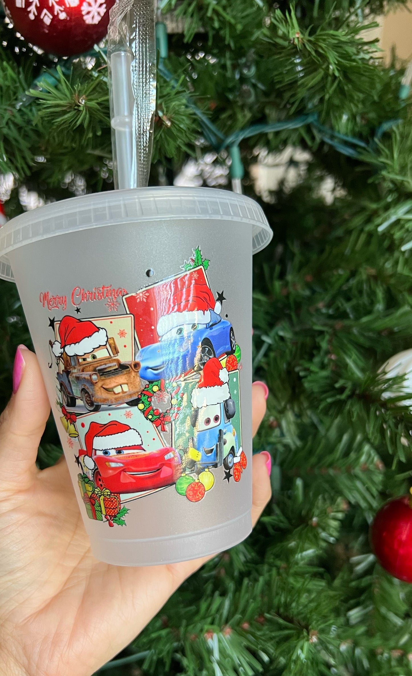 10oz Cars Christmas Kids Cup