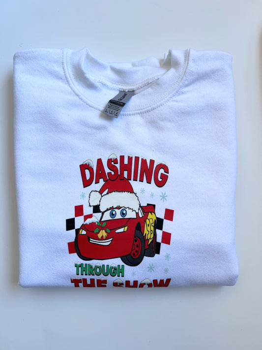 Cars Christmas Kids Crewneck